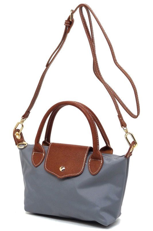 Nylon Flap Satchel Crossbody Bag - Bitsy Gypsy Boutique