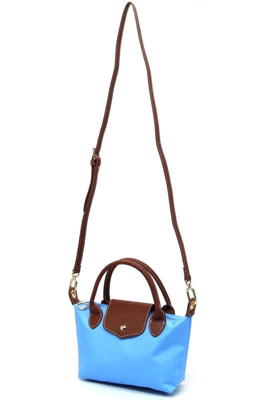 Nylon Flap Satchel Crossbody Bag - Bitsy Gypsy Boutique