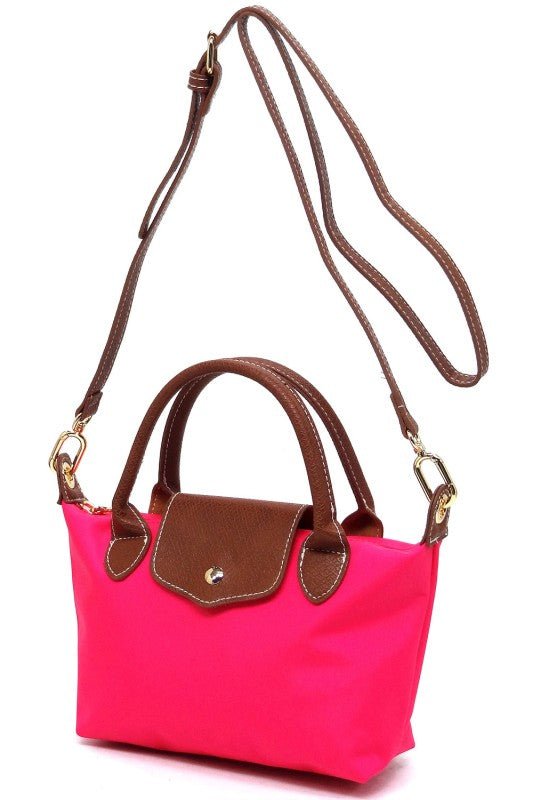 Nylon Flap Satchel Crossbody Bag - Bitsy Gypsy Boutique