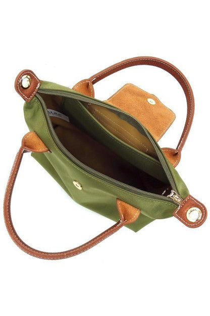 Nylon Flap Satchel Crossbody Bag - Bitsy Gypsy Boutique