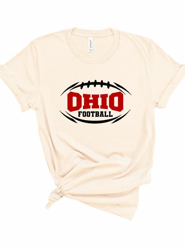 Ohio Football Bella Canvas Graphic Softstyle Tee - Bitsy Gypsy Boutique