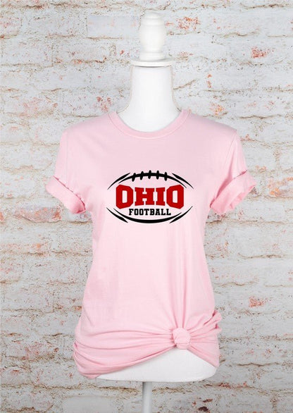 Ohio Football Bella Canvas Graphic Softstyle Tee - Bitsy Gypsy Boutique