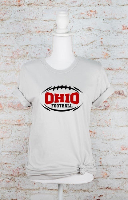 Ohio Football Bella Canvas Graphic Softstyle Tee - Bitsy Gypsy Boutique
