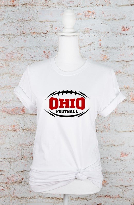 Ohio Football Bella Canvas Graphic Softstyle Tee - Bitsy Gypsy Boutique