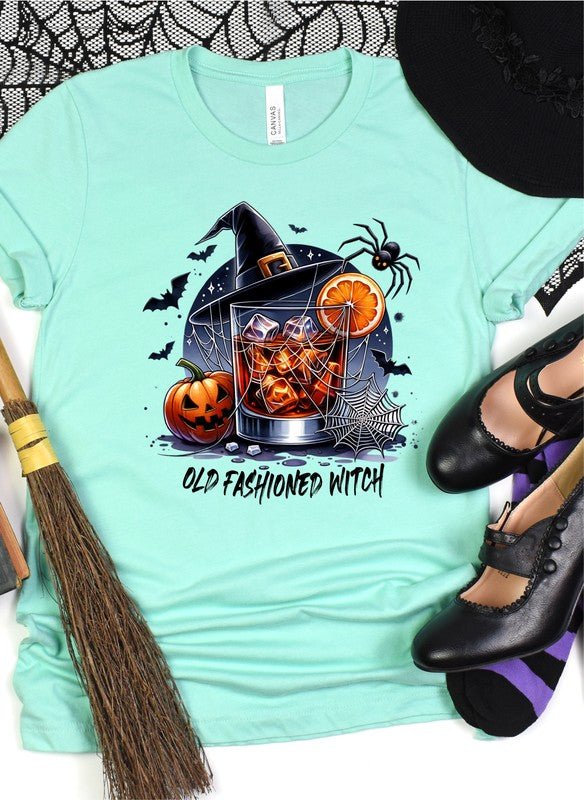 Old Fashioned Witch Bella Canvas Graphic Tee - Bitsy Gypsy Boutique