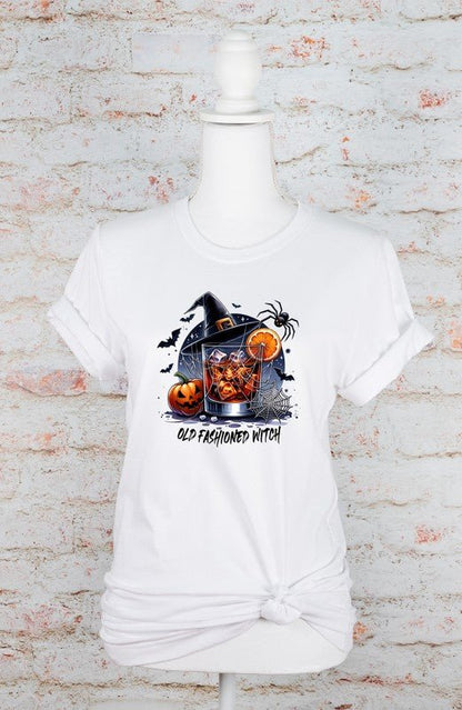 Old Fashioned Witch Bella Canvas Graphic Tee - Bitsy Gypsy Boutique