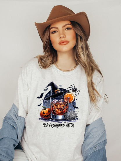 Old Fashioned Witch Bella Canvas Graphic Tee - Bitsy Gypsy Boutique