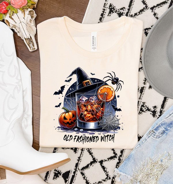 Old Fashioned Witch Bella Canvas Graphic Tee - Bitsy Gypsy Boutique