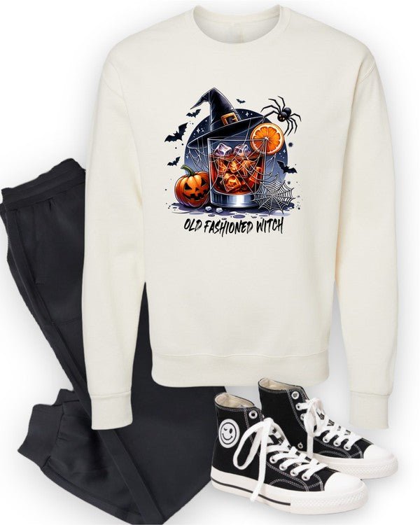 Old Fashioned Witch Graphic Sweatshirt - Bitsy Gypsy Boutique