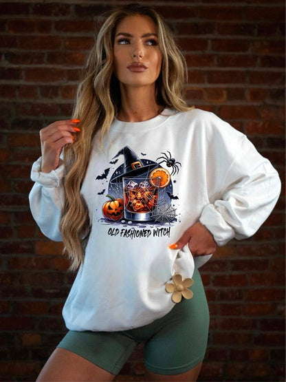 Old Fashioned Witch Graphic Sweatshirt - Bitsy Gypsy Boutique