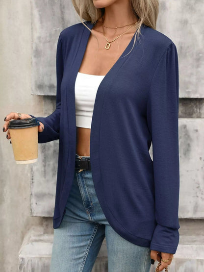 Open Front Long Sleeve Cardigan - Bitsy Gypsy Boutique