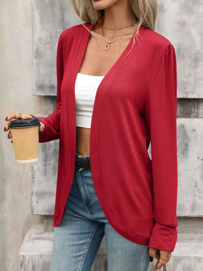 Open Front Long Sleeve Cardigan - Bitsy Gypsy Boutique