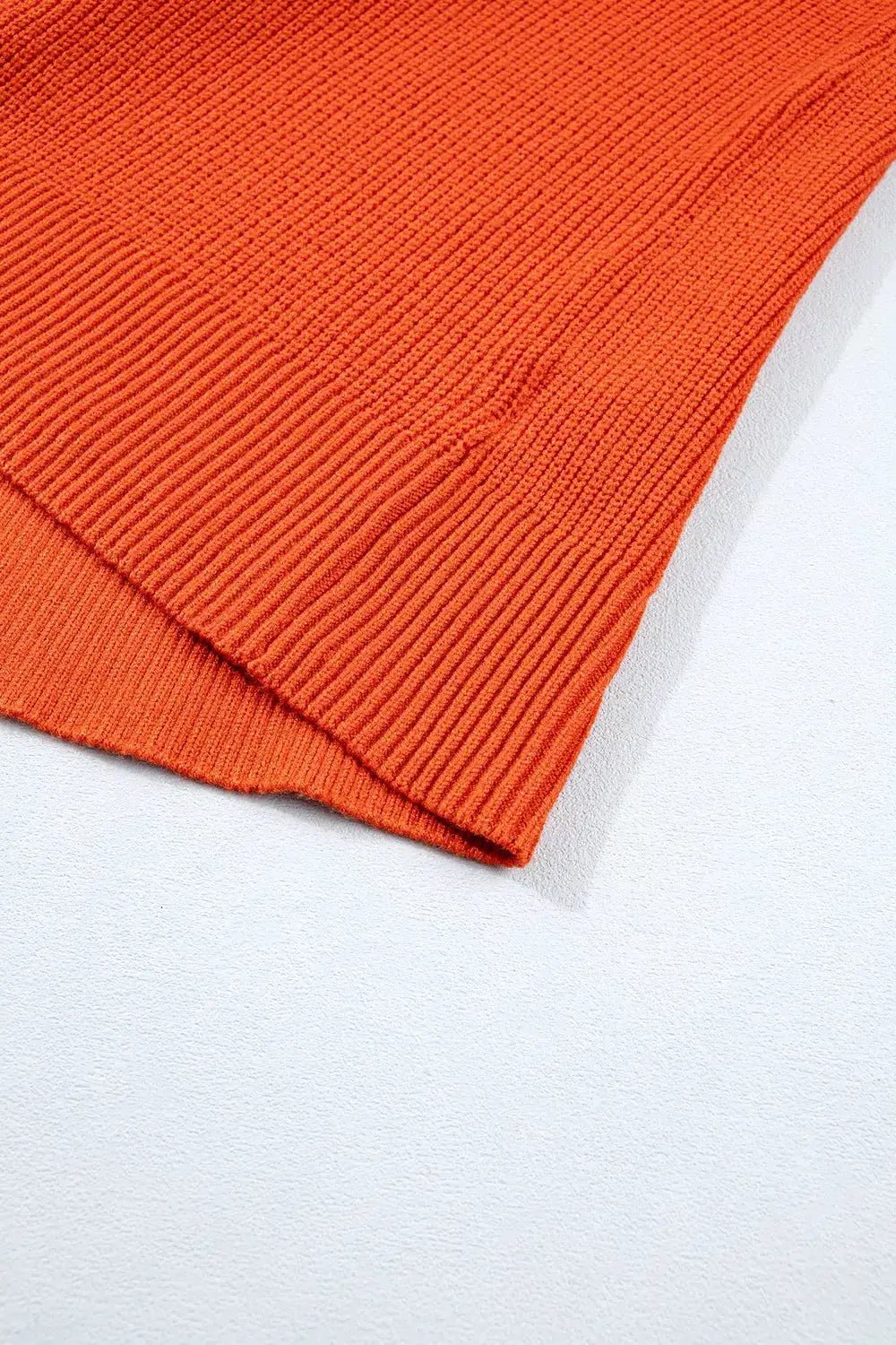Orange Drop Shoulder Long Sleeve Halloween Sweater - Bitsy Gypsy Boutique