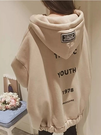 Oversized Zip-Up Hoodie - Bitsy Gypsy Boutique