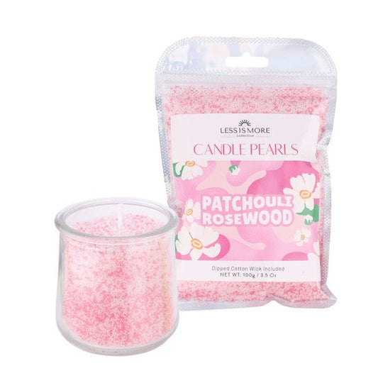Patchouli Rosewood Candle Pearls - Bitsy Gypsy Boutique