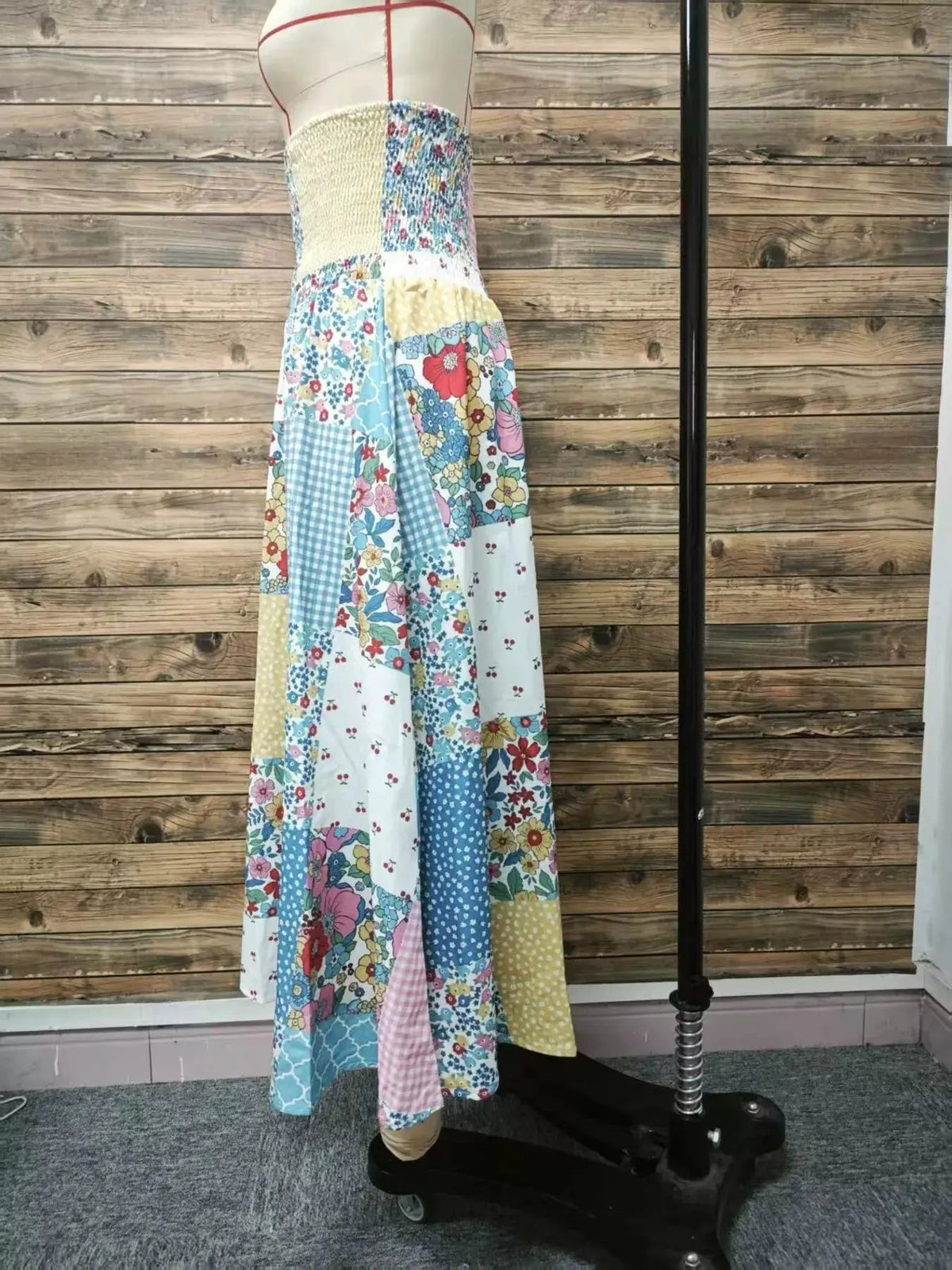 Patchwork Floral Maxi Skirt - Bitsy Gypsy Boutique
