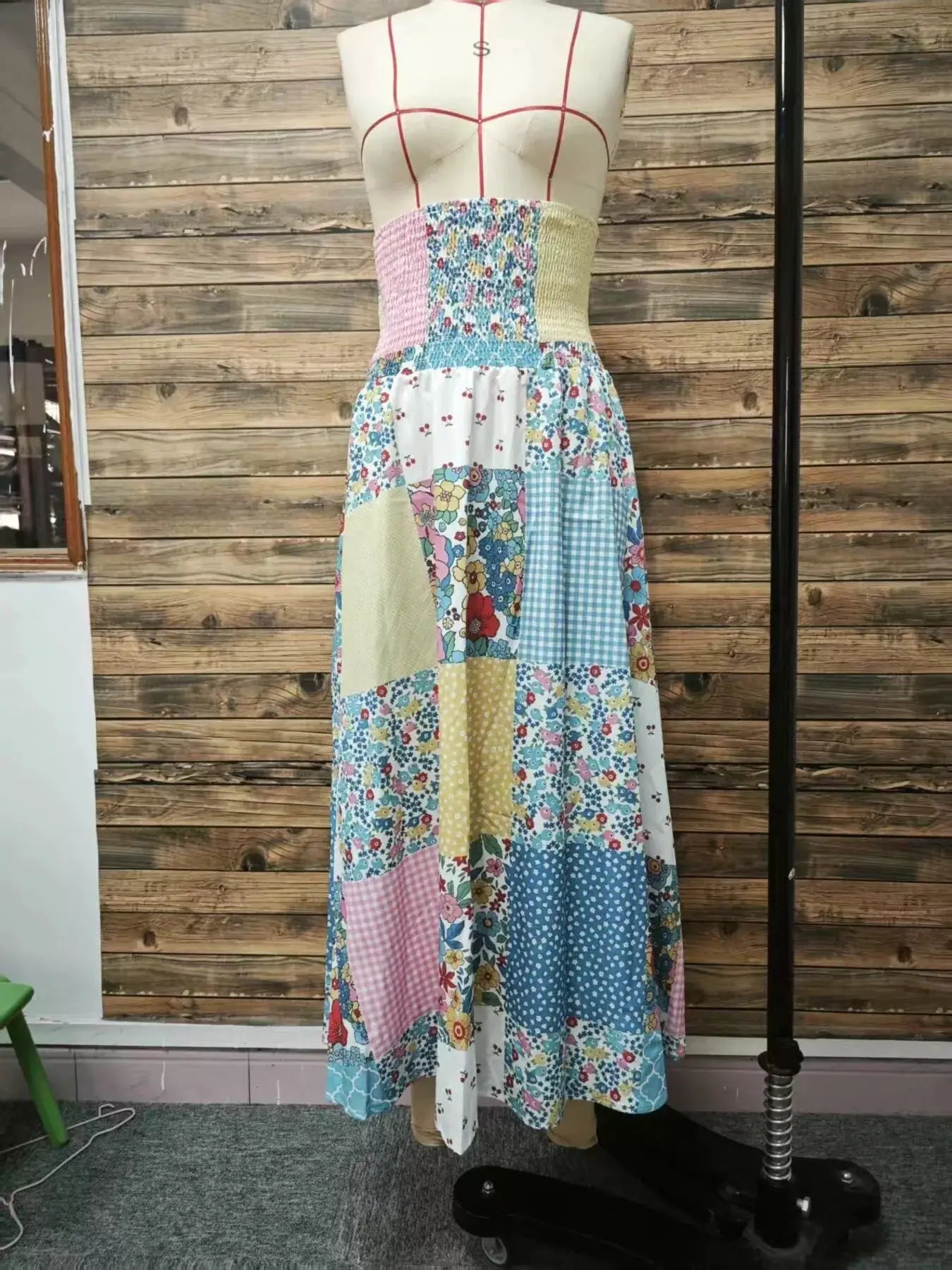Patchwork Floral Maxi Skirt - Bitsy Gypsy Boutique