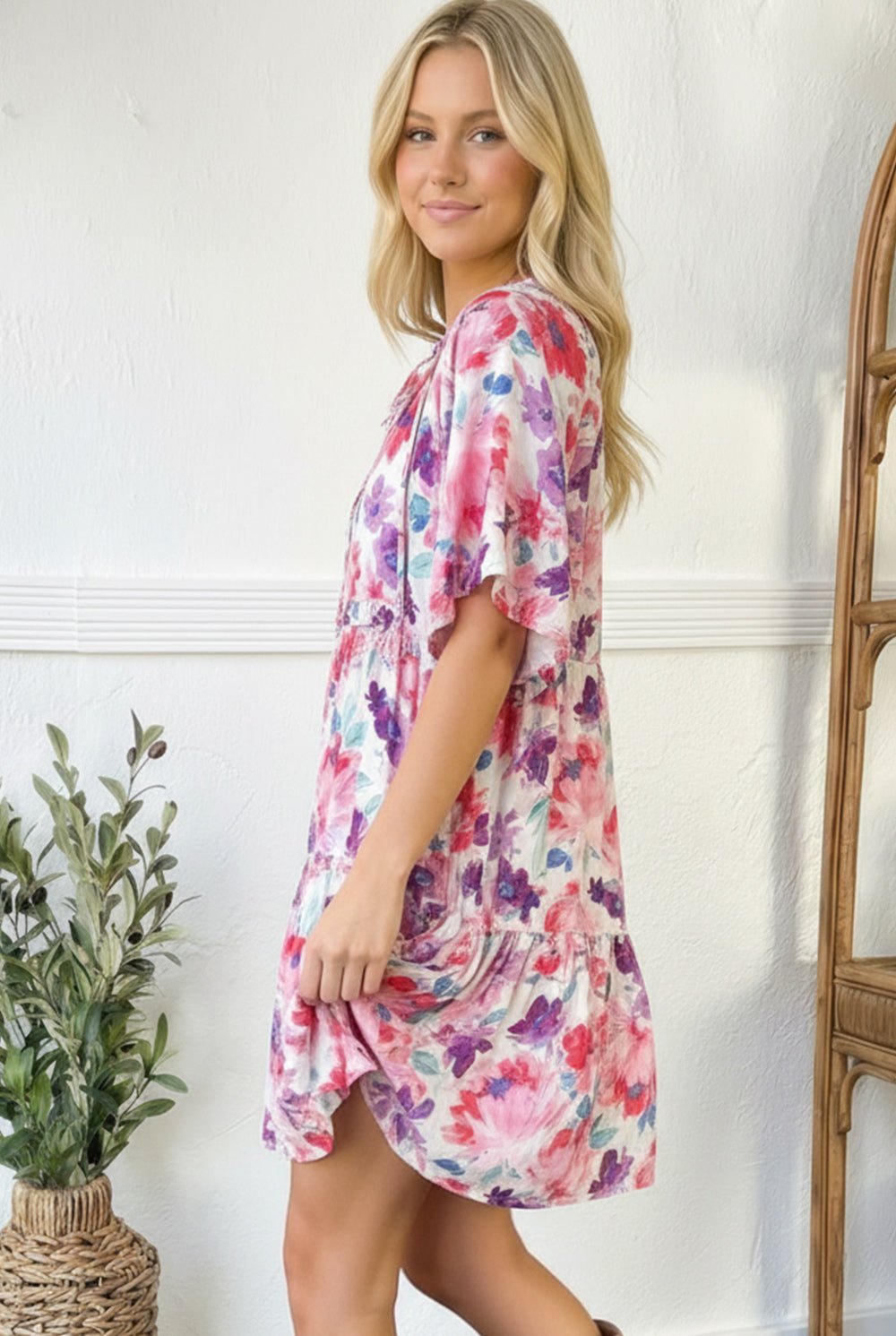 Petal Parade Tiered Dress - Bitsy Gypsy Boutique