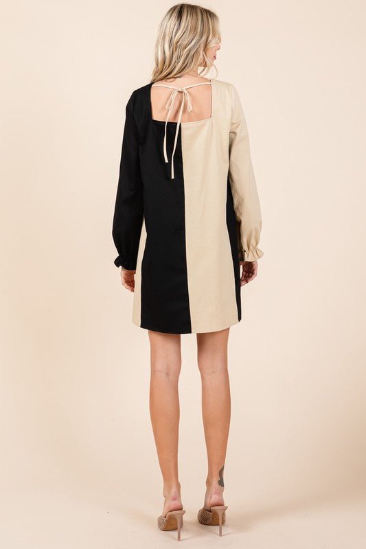 Plus Color Block Mini Dress - Bitsy Gypsy Boutique