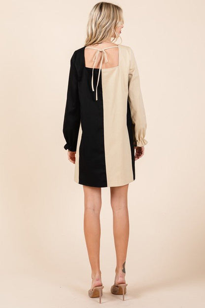 Plus Color Block Mini Dress - Bitsy Gypsy Boutique