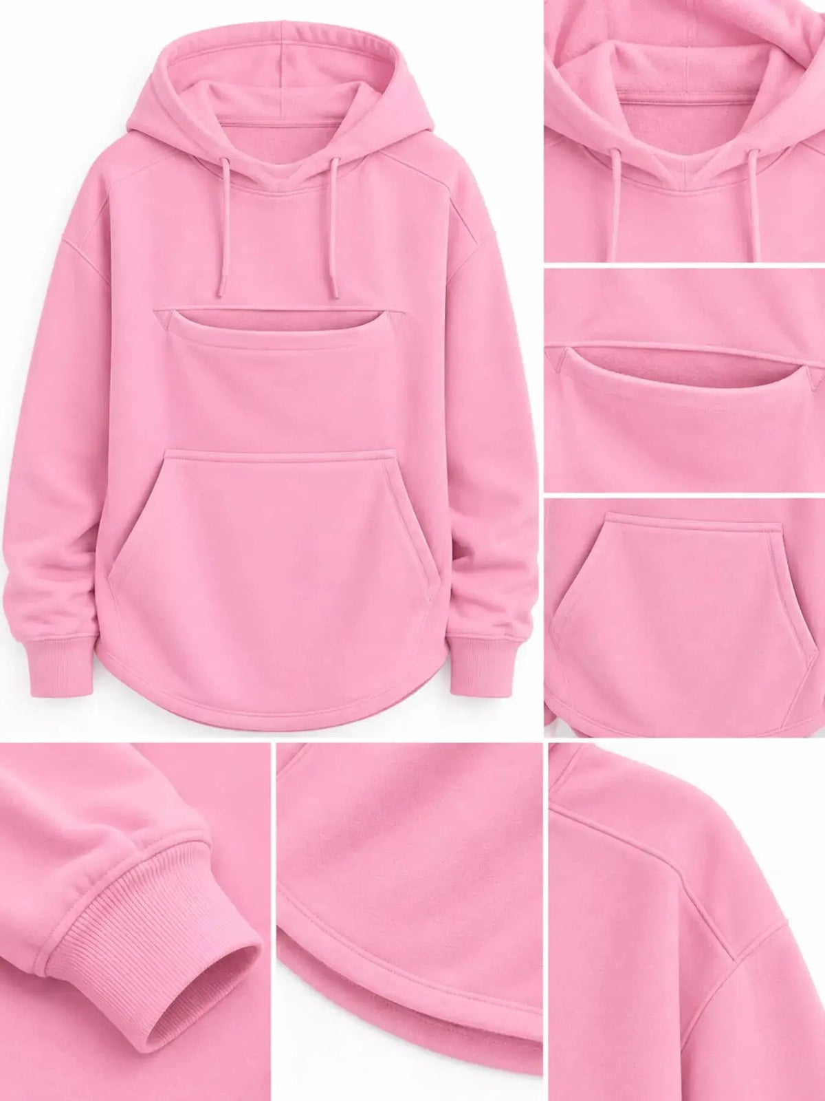 Plus Size Black Cat Pouch Drawstring Hoodie - Bitsy Gypsy Boutique
