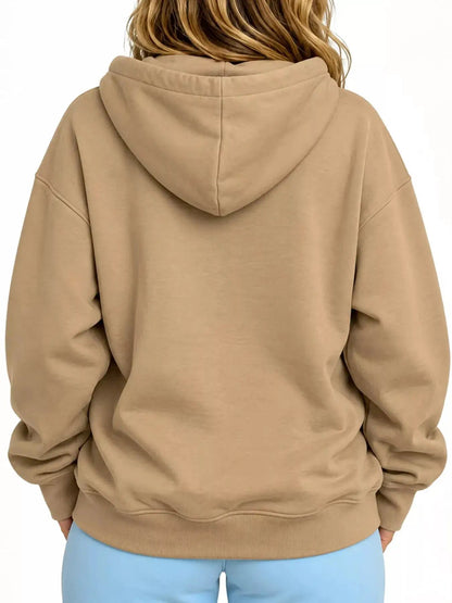 Plus Size Black Cat Pouch Drawstring Hoodie - Bitsy Gypsy Boutique