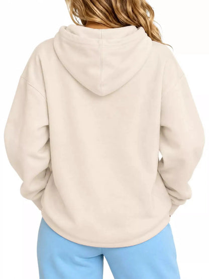 Plus Size Black Cat Pouch Drawstring Hoodie - Bitsy Gypsy Boutique