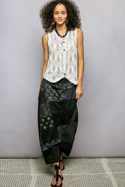 POL Button Down V - Neck Sweater Vest - Bitsy Gypsy Boutique
