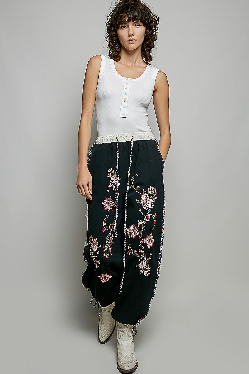 POL Colorful Button Round Neck Ribbed Tank - Bitsy Gypsy Boutique