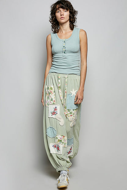 POL Colorful Button Round Neck Ribbed Tank - Bitsy Gypsy Boutique