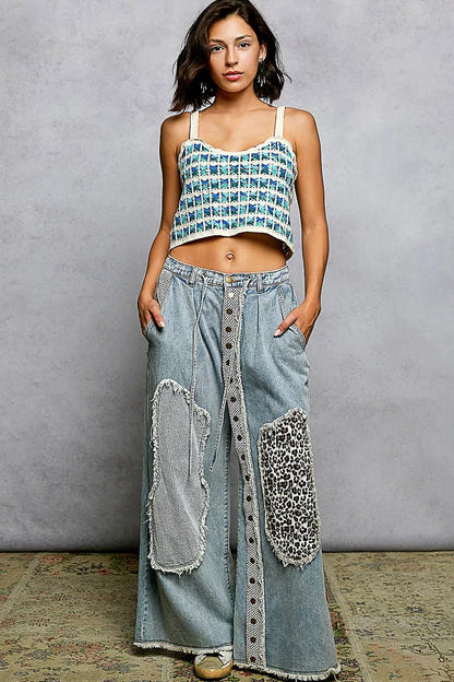 POL Cropped Crochet Cami with Scalloped Edge - Bitsy Gypsy Boutique