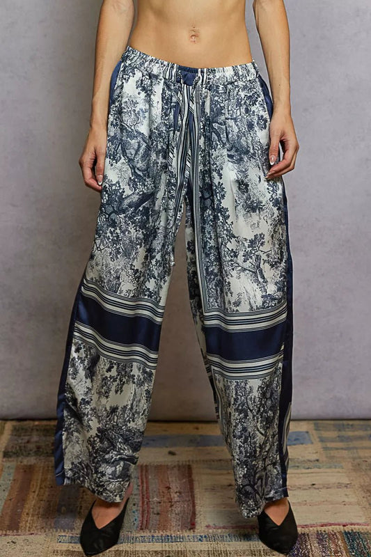 POL Floral Printed Woven Wide Leg Drawstring Pants - Bitsy Gypsy Boutique