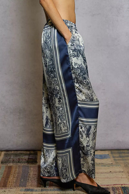 POL Floral Printed Woven Wide Leg Drawstring Pants - Bitsy Gypsy Boutique