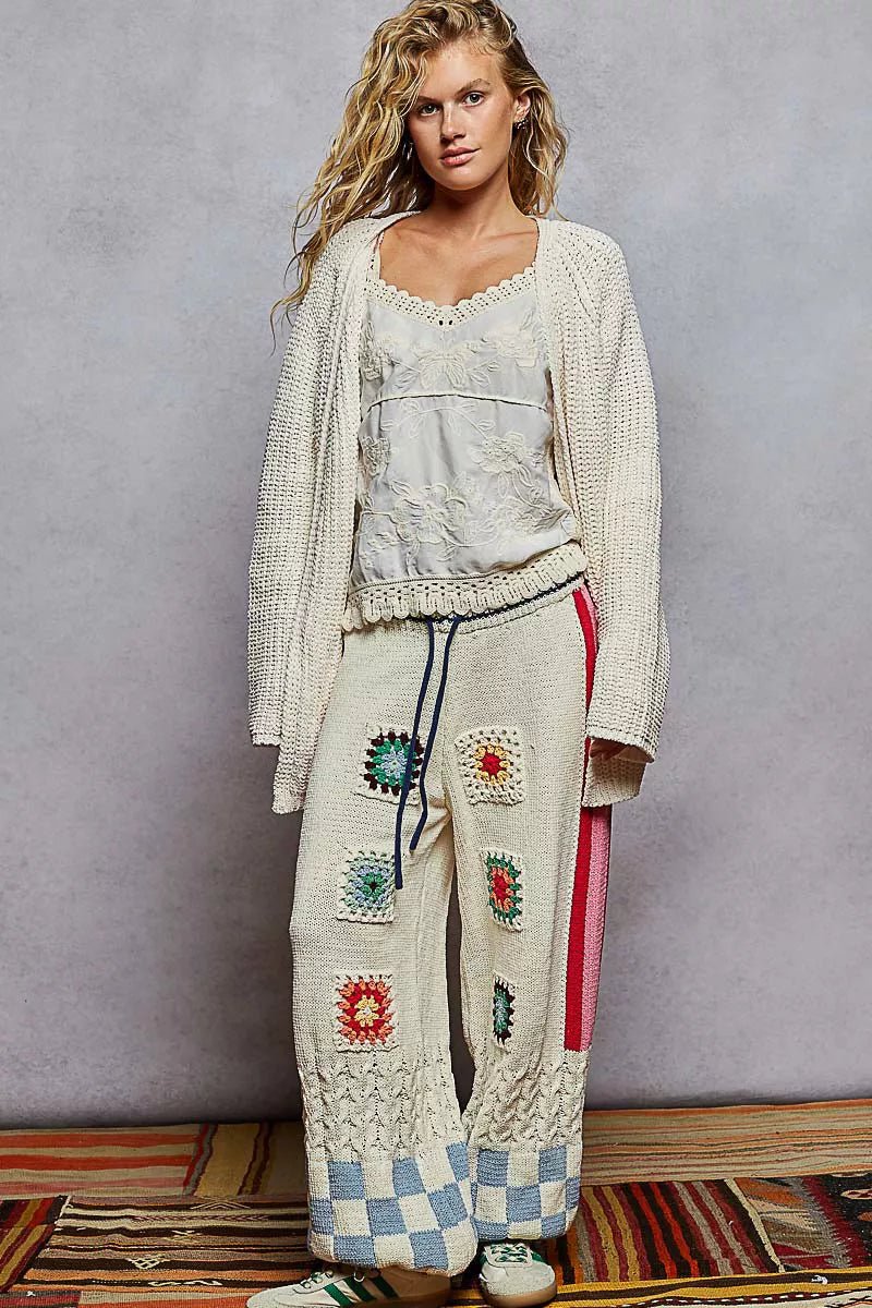 POL Open Front Knit Cardigan with Front Pocket - Bitsy Gypsy Boutique