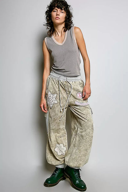 POL V - Neck Contrast Ribbed Sleeveless Tank - Bitsy Gypsy Boutique