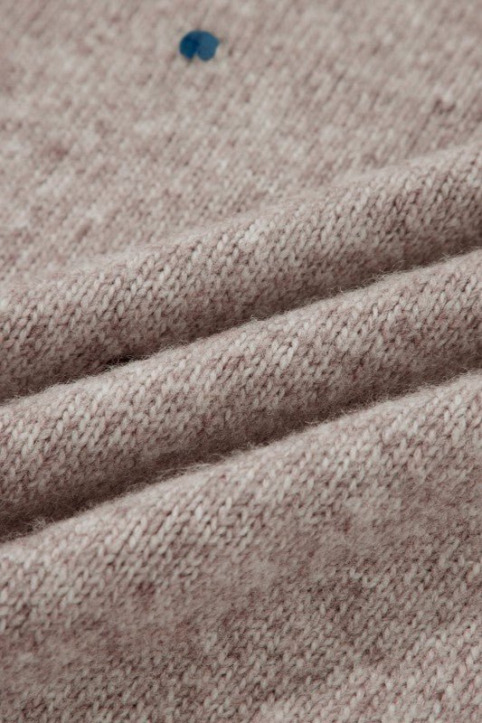 Polka Dot Drop Shoulder Sweater - Bitsy Gypsy Boutique