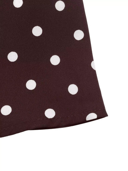 Polka Dot Long Sleeve Shirt Dress - Bitsy Gypsy Boutique