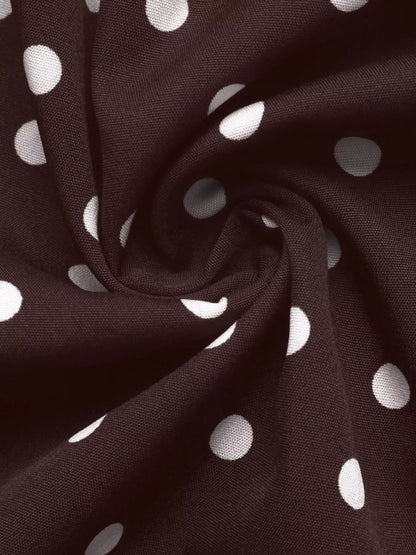 Polka Dot Long Sleeve Shirt Dress - Bitsy Gypsy Boutique