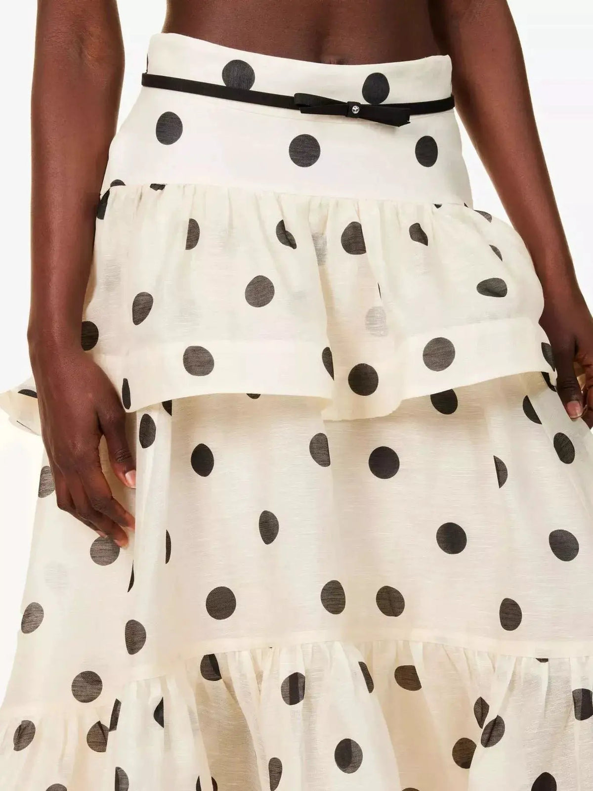 Polka Dot Tiered Ruffle Skirt - Bitsy Gypsy Boutique
