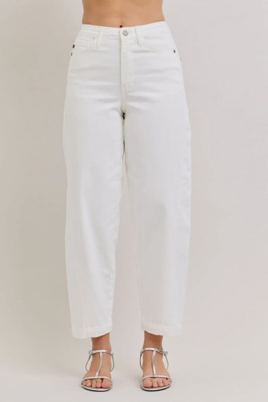 Judy Blue High-Waisted Rigid Magic Panel Barrel Jeans