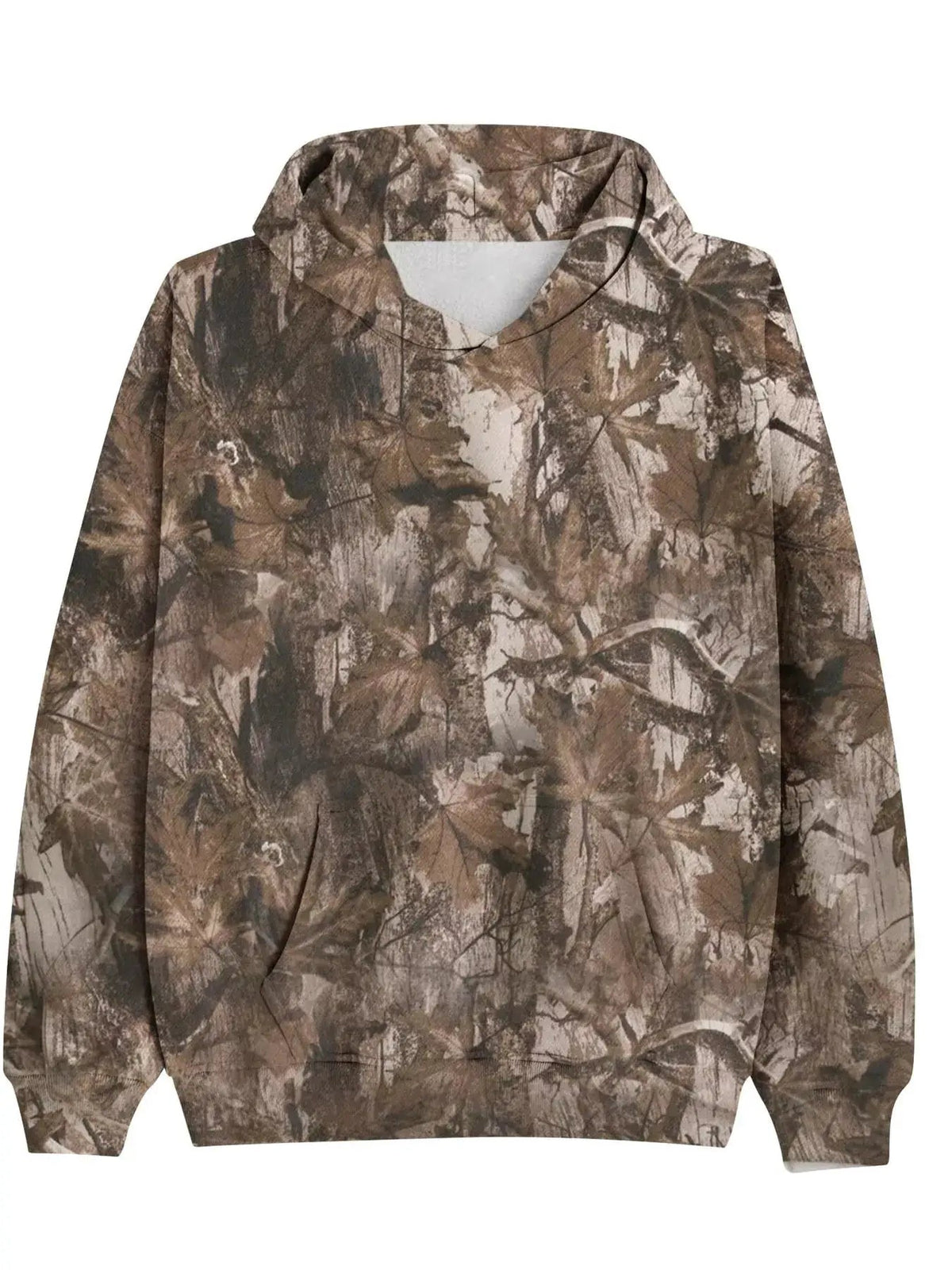 Printed Kangaroo Pocket Oversized Hoodie - Bitsy Gypsy Boutique