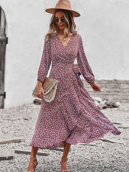 Printed midi dress - Bitsy Gypsy Boutique
