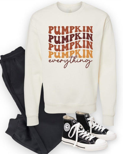 Pumpkin Everything Graphic Sweatshirt - Bitsy Gypsy Boutique
