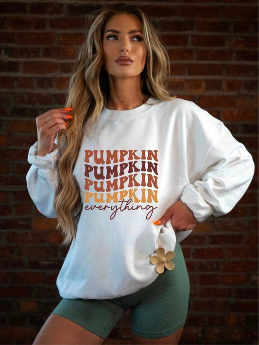 Pumpkin Everything Graphic Sweatshirt - Bitsy Gypsy Boutique