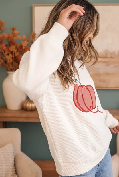 Pumpkin Patch Corded Sweatshirt by Haptics