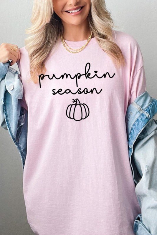 Pumpkin Season Graphic Heavy Cotton Tee - Bitsy Gypsy Boutique