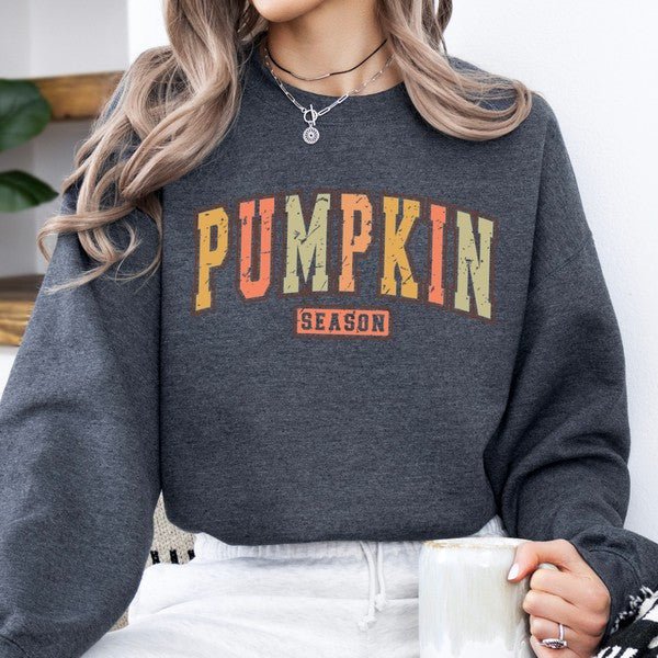 Pumpkin season women's fall sweatshirt - Bitsy Gypsy Boutique