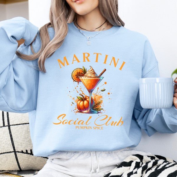 Pumpkin spice Martini women's fall sweatshirt - Bitsy Gypsy Boutique