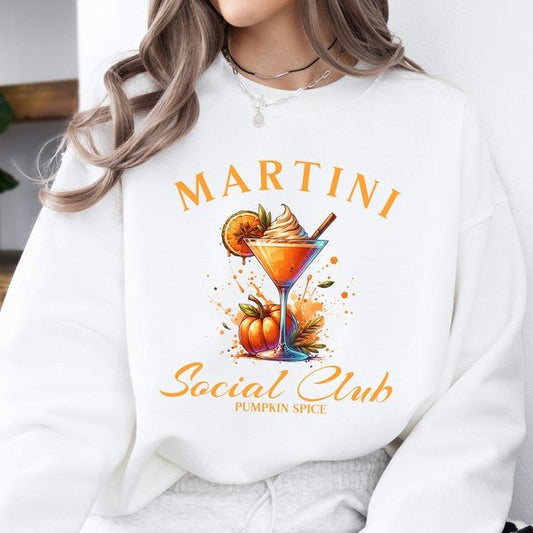 Pumpkin spice Martini women's fall sweatshirt - Bitsy Gypsy Boutique