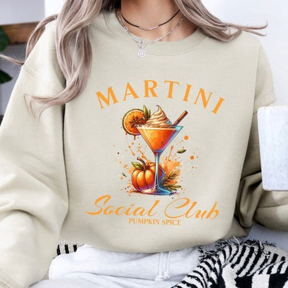 Pumpkin spice Martini women's fall sweatshirt - Bitsy Gypsy Boutique